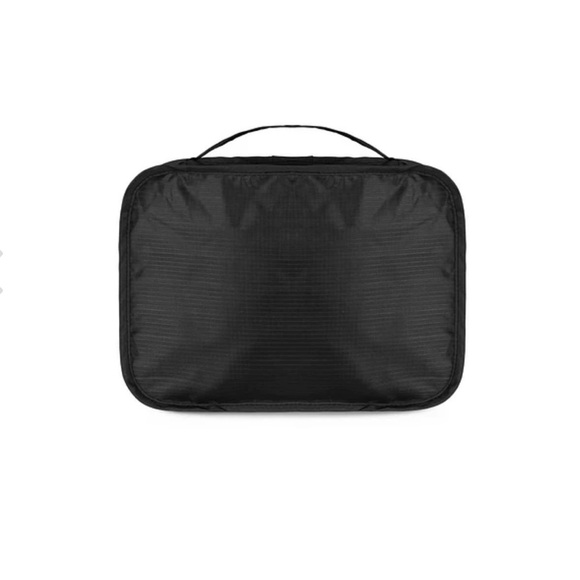 Nautica 2 Piece Nylon Mesh East West Black Packing Cube Set - Picture 3 of 4